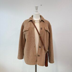 Banana Republic Factory Sherpa Shacket - excellent condition